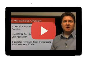 RTX64 Samples Overview