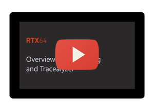 Overview of Monitoring and Tracealyzer in RTX64 4.x