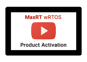 MaxRT wRTOS Product Activation